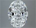 Natural Diamond 5.03 Carats, Oval with  Cut, E Color, VS2 Clarity and Certified by GIA