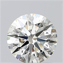 Natural Diamond 0.90 Carats, Round with Excellent Cut, K Color, VS2 Clarity and Certified by GIA