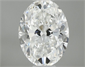 Natural Diamond 0.40 Carats, Oval with  Cut, G Color, VS2 Clarity and Certified by GIA