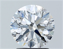 Diamante Natural 1.70 quilates, Redondo , Color D, claridad SI1 y certificado GIA