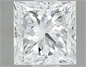 Natural Diamond 0.70 Carats, Princess with  Cut, D Color, VS1 Clarity and Certified by GIA