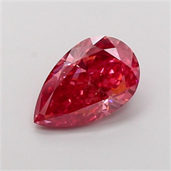 Picture of Lab Grown Diamond 2.16 Carats, Pear with  Cut, Fancy Vivid Pink Color, VVS2 Clarity and Certified by IGI