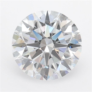 Picture of Lab Grown Diamond 1.09 Carats, Round with Ideal Cut, D Color, VVS2 Clarity and Certified by IGI