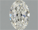 Natural Diamond 0.61 Carats, Oval with  Cut, I Color, SI1 Clarity and Certified by GIA