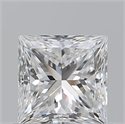 Natural Diamond 0.81 Carats, Princess with  Cut, F Color, VS2 Clarity and Certified by GIA