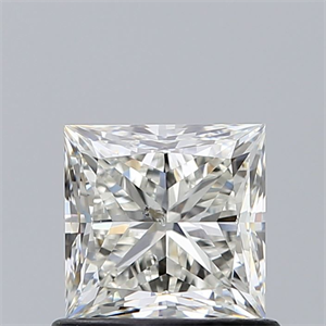 Foto Diamante Natural 0.90 quilates, Princesa , Color J, claridad SI2 y certificado GIA de