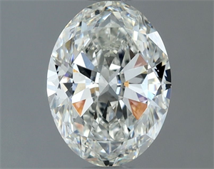 Picture of Natural Diamond 1.00 Carats, Oval with  Cut, H Color, VS1 Clarity and Certified by IGI