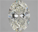 Natural Diamond 2.50 Carats, Oval with  Cut, I Color, VS2 Clarity and Certified by GIA