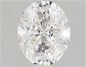 Natural Diamond 1.01 Carats, Oval with  Cut, D Color, SI2 Clarity and Certified by GIA