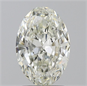 Natural Diamond 1.50 Carats, Oval with  Cut, I Color, VVS1 Clarity and Certified by IGI