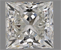 Natural Diamond 1.01 Carats, Princess with  Cut, I Color, VS2 Clarity and Certified by GIA