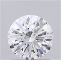 Lab Grown Diamond 1.07 Carats, Round with Ideal Cut, D Color, VVS2 Clarity and Certified by IGI