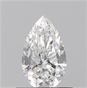 Diamante Natural 0.51 quilates, De pera , Color E, claridad IF y certificado GIA