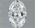 Natural Diamond 0.83 Carats, Oval with  Cut, G Color, VVS2 Clarity and Certified by GIA