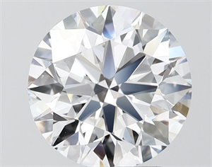Picture of Lab Grown Diamond 3.03 Carats, Round with Ideal Cut, D Color, VVS1 Clarity and Certified by IGI