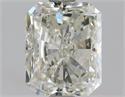 Natural Diamond 1.50 Carats, Radiant with  Cut, K Color, SI2 Clarity and Certified by GIA