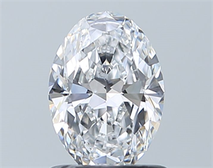 Picture of Natural Diamond 0.90 Carats, Oval with  Cut, D Color, SI1 Clarity and Certified by GIA