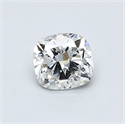 Natural Diamond 0.54 Carats, Cushion with  Cut, F Color, SI2 Clarity and Certified by GIA