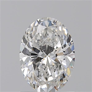 Foto Diamante Natural 1.21 quilates, Ovalado , Color G, claridad SI2 y certificado GIA de
