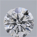 Natural Diamond 0.75 Carats, Round with Very Good Cut, F Color, I1 Clarity and Certified by GIA