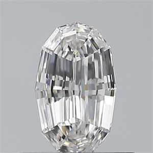 Foto Diamante Natural 0.50 quilates, Ovalado , Color F, claridad VVS1 y certificado GIA de