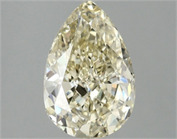 Picture of Lab Grown Diamond 2.00 Carats, Pear with  Cut, Fancy Yellow Color, VS1 Clarity and Certified by IGI