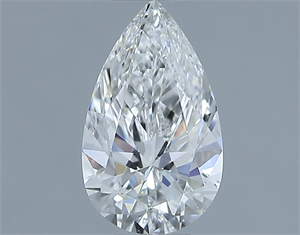 Foto Diamante Natural 0.60 quilates, De pera , Color F, claridad VS2 y certificado GIA de