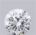 Lab Grown Diamond 1.08 Carats, Round with Ideal Cut, D Color, VVS2 Clarity and Certified by IGI