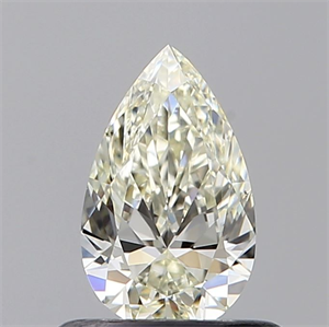 Picture of Natural Diamond 0.51 Carats, Pear with  Cut, L Color, VS2 Clarity and Certified by GIA