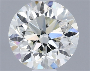 Picture of Natural Diamond 0.72 Carats, Round with Very Good Cut, I Color, VVS2 Clarity and Certified by IGI