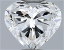 Natural Diamond 0.50 Carats, Heart with  Cut, H Color, SI1 Clarity and Certified by GIA