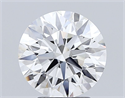 Lab Grown Diamond 3.01 Carats, Round with Ideal Cut, F Color, VVS1 Clarity and Certified by IGI