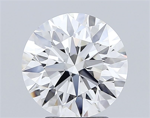 Picture of Lab Grown Diamond 3.01 Carats, Round with Ideal Cut, F Color, VVS1 Clarity and Certified by IGI