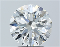 Natural Diamond 2.70 Carats, Round with Excellent Cut, I Color, SI1 Clarity and Certified by GIA