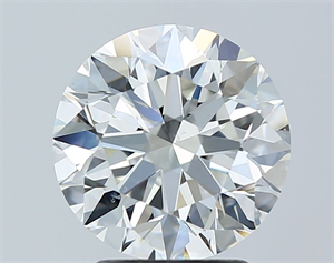 Picture of Natural Diamond 2.70 Carats, Round with Excellent Cut, I Color, SI1 Clarity and Certified by GIA