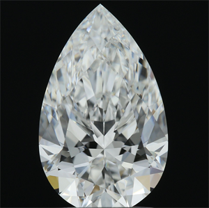 Foto Diamante Natural 2.08 quilates, De pera , Color E, claridad VVS1 y certificado GIA de