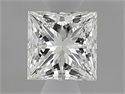 Natural Diamond 0.57 Carats, Princess with  Cut, I Color, VS1 Clarity and Certified by GIA