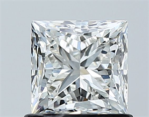 Picture of Natural Diamond 1.00 Carats, Princess with  Cut, I Color, VS2 Clarity and Certified by GIA