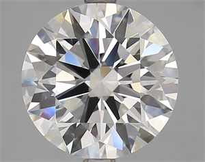 Picture of Lab Grown Diamond 4.01 Carats, Round with Excellent Cut, D Color, VS1 Clarity and Certified by GIA