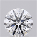 Lab Grown Diamond 1.26 Carats, Round with Ideal Cut, D Color, VS1 Clarity and Certified by IGI