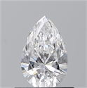 Natural Diamond 0.54 Carats, Pear with  Cut, D Color, VS2 Clarity and Certified by GIA