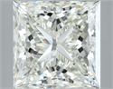Natural Diamond 4.03 Carats, Princess with  Cut, I Color, VVS1 Clarity and Certified by IGI