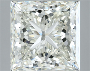 Picture of Natural Diamond 4.03 Carats, Princess with  Cut, I Color, VVS1 Clarity and Certified by IGI
