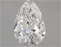 Natural Diamond 0.60 Carats, Pear with  Cut, F Color, VVS2 Clarity and Certified by GIA