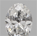 Natural Diamond 0.19 Carats, Oval with  Cut, E Color, VS2 Clarity and Certified by IGI