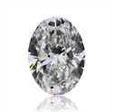 Natural Diamond 0.60 Carats, Oval with  Cut, E Color, VS1 Clarity and Certified by GIA