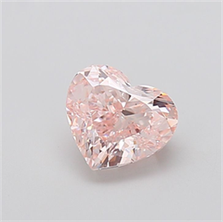 Picture of Lab Grown Diamond 2.02 Carats, Heart with  Cut, Fancy Pink Color, VVS2 Clarity and Certified by IGI