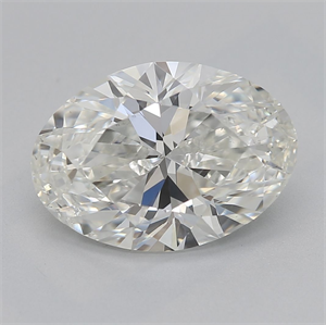 Picture of Natural Diamond 2.00 Carats, Oval with  Cut, H Color, SI2 Clarity and Certified by GIA