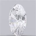 Natural Diamond 0.19 Carats, Oval with  Cut, D Color, VVS2 Clarity and Certified by GIA