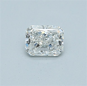 Foto Diamante Natural 0.43 quilates, Radiante , Color F, claridad SI1 y certificado GIA de